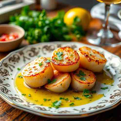 Galician Scallops Dish Recipe - Perfectly Seared Vieiras